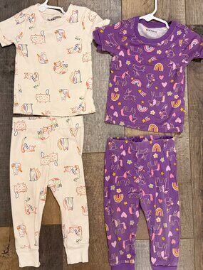 Lot of 2 Old Navy Girls Pajamas 12-18m
